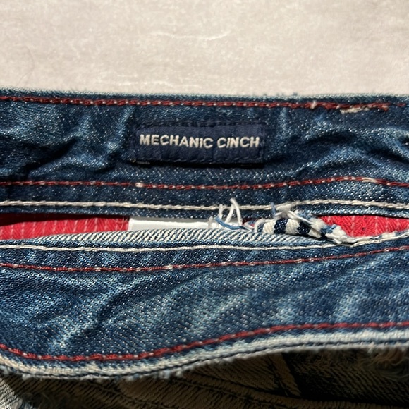 Cult of Individuality Jeans: 33Wx34L, Light Blue with white rips. - Picture 4 of 6